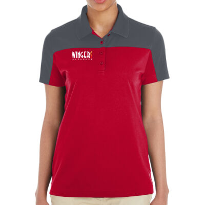 Womens Two-Tone Core Polo w/Wingers Alehouse logo Thumbnail